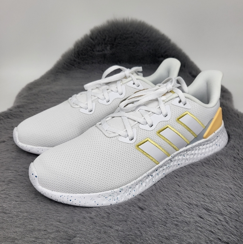 Adidas Woman's Puremotion SE 'White Gold Metallic' Running Shoes